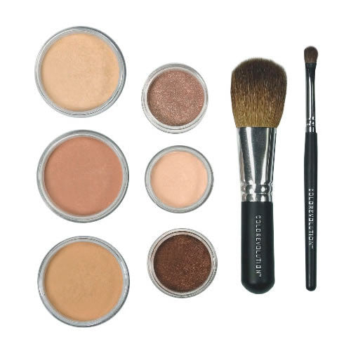 Light to medium mineral makeup